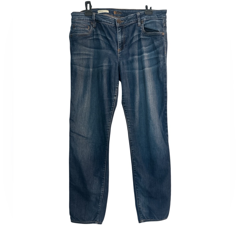 Kut from the Kloth Blue Diana Mid Rise Relaxed Fit Jeans with Dimensional Wash - Picture 6 of 6